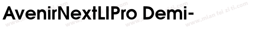 AvenirNextLIPro Demi字体转换